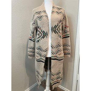 My Michelle Sweaters Mm By My Michelle Cream Southwestern Aztec Long Cardigan Poshmark